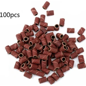 100 Adet Nail Art Tırnak Freze Uyumlu Zımpara Pedikür Manikür Törpü Uç Oje Çıkarıcı Zımpara