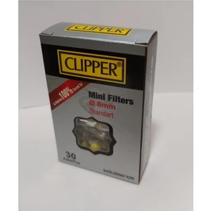 Clıpper Standart Filtre, Ağızlık, - 8 mm 30'lu Paket