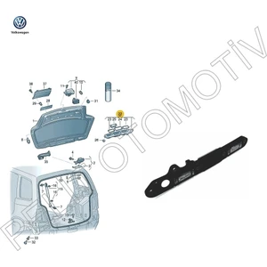 Pelit Otomotiv Touran (2003-2010) Bagaj Tutamağı (Plaka Lambalı) 1T0827574L