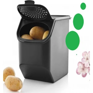 Patates Soğan Saklayıcı Maksi Kiler 5,5 Lt Siyah