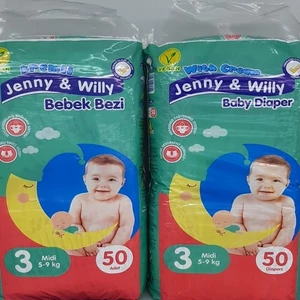 Jenny & Willy Bebek Bezi Jenny & Will 5-9 kg Midi (50*2) 100 Lü Paket