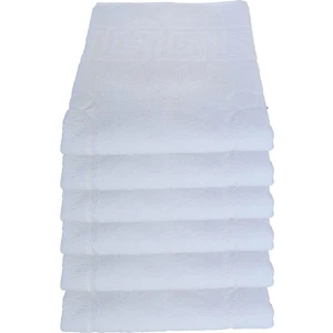 Hepsine Rakip 6 Lı Ayak Izli Banyo Paspas Pamuklu Ayak Havlusu 50 x 70 cm