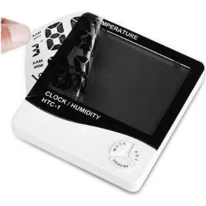 Btl Otomotiv Htc-1 Termometre Dijital Sıcaklık ve Nem Ölçer Alarm Saat Bebekler İçin Oda Termometresi