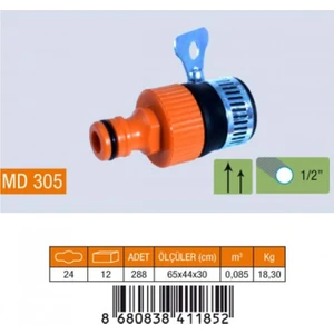 3/4 Musluk Baglantı Adaptörü Kelepçeli MD305