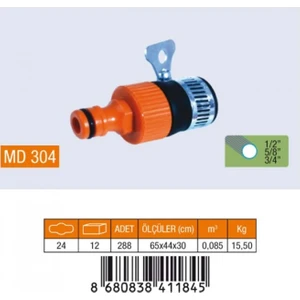 1/2 Musluk Baglantı Adaptörü Kelepçeli MD304