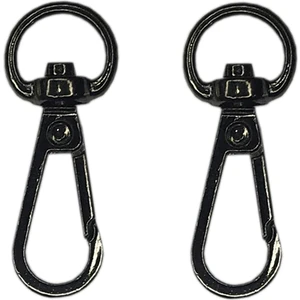 Ala Depo Kanca 1 cm Çanta Aksesuarı (2 Adet) Siyah