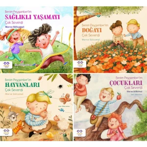 Merve Gülcemal 4 Kitap Set - Benim Peygamberim Çocukları + Hayvanları + Doğayı + Sağlıklı Yaşamayı Çok Severdi - Merve Gülcemal