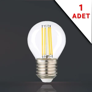 LED Filamanlı E27 Rustik Ampul 6 Watt 3000K Gün Işığı G45
