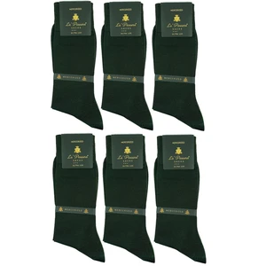 La Pescara La'pescara Ultra Lüks 6'lı Yeşil Merserize Erkek Klasik Çorap Set Crp2
