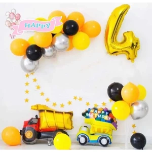 Çıtı Pıtı Store Inşaat Temalı Lüks Balon Zincir Set