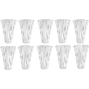 Cırt Kelepçe 2.5X100 mm Beyaz 10 Paket 1000 Adet Kablo Bağı 2.5X10 cm