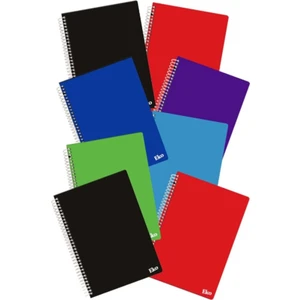 Çınar Defter A4 Okul Defteri 60 Yaprak (8 Adet 4 Kareli 4 Çizgili) Spralli Plastik Kapak