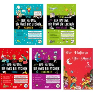 Yuva Yayınları Yuva 3. Sınıf Her Haftaya Bir Öykü Bir Etkinlik Bir Masal Seti 5 Kitap (Matematik-Hayat Bilgisi-Türkçe-Fen Bilimleri-Masal)