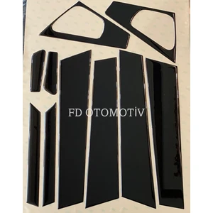 FD Otomotiv Renault Clio 4 Hb Kasalara Uyumlu Pianoblack Parlak Siyah Direk Seti