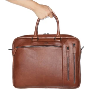 6883 Hakiki Deri Laptop Bölmeli Evrak Çantası