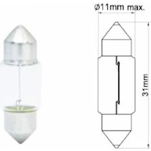 Ce 17315 12V 10W Japon Tip Sofit Ampul