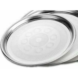 Paslanmaz Çelik Sini 70cm Ömür Boyu Garantili Sofra Yemek Tepsisi Süper Kromajlı