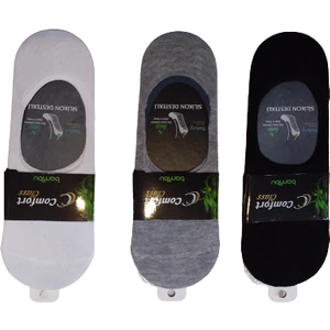 Comfort Plus Comfort 3 Çift Dikişsiz Bambu Babet Çorap