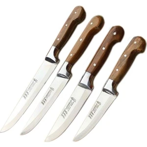 Sürmene Lazoğlu 4'Lü Mutfak Bıçak Seti Bileme Hediyeli