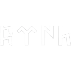 Lizpo Decor Göktürkçe Türk Yazısı - Oto Sticker - Araba Sticker BEYAZ19 cm