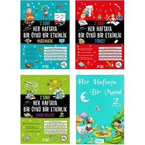 Yuva Yayınları Yuva 2. Sınıf Her Haftaya Bir Öykü Bir Etkinlik Bir Masal Seti 4 Kitap (Matematik-Hayat Bilgisi-Türkçe-Masal)
