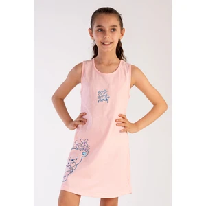 Pamuklu Kız Çocuk Kalın Askılı Gecelik