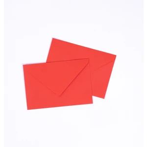 Kırmızı kartpostal zarfı, 10.5x15.5 cm  10 adet