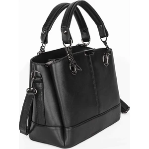 Stevis Leathra Hakiki Deri Siyah Askılı Omuz Çantası El Çantası Omuz Çantası