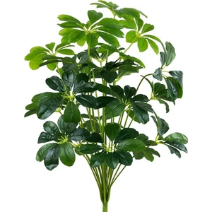 Yapay Çiçek Demet Şeflera Bitkisi 18DAL 75CM Salon Çiçeği Yapay Bitki Pachira Macrocarpa