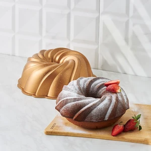 Cake Pro Pare Döküm Kek Kalıbı Gold 24 Cm
