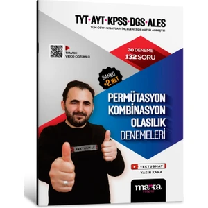 Marka Yayınları 2025 TYT – AYT – KPSS – DGS – ALES Permütasyon Kombinasyon Olasılık Denemeleri