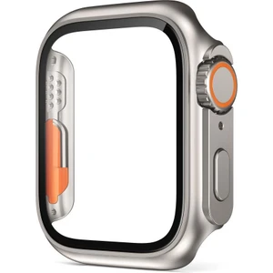 Apple Watch 44MM Watch Ultra Görünümlü Kasa Dönüştürücü Ekran Koruyucu 25