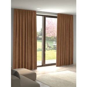 Kadife Dokulu Antik Pirinç Ada Fon Perde Ekstrafor Büzgülü