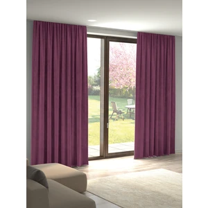 Kadife Dokulu Lavanta Pembesi Ada Fon Perde Ekstrafor Büzgülü