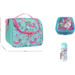 Unicorn Desenli Termal Beslenme Çantası 3 Lü Set