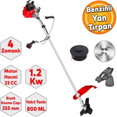 Rodex RDx 9639 Benzinli Yan Tırpan Çim Ot Biçme Kesme 4 Fiyatı