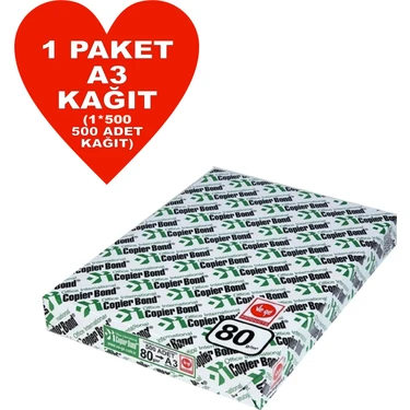 Copier Bond (Ve-Ge) A3 80GR Fotokopi Kağıdı 500 Adet Kağıt (1PK*500