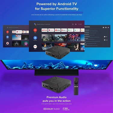 FS1PRO Teknoloji 4K Android Tv - Lisanslı Android Tv Box S & Akıllı Tv Kutusu / Media Player -