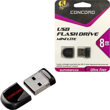 Concord USB Flash Bellek 8gb Mini Lite Concord