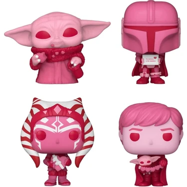 Funko Pocket Pop Figür - Star Wars Valentine 4'lü