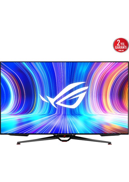 Rog Swıft PG48UQ 47,5 138HZ 0,1ms (Dp HDMI USB Mm) Gsync 3840X2160 Gamıng 4K OLED Gamıng Monitör