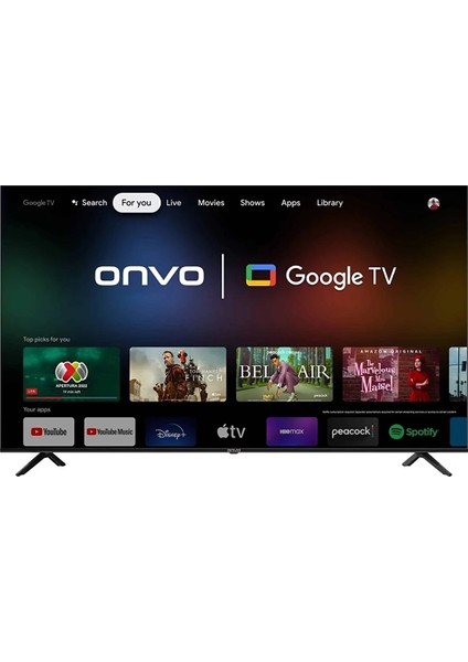 OV55351 55" 140 Ekran Uydu Alıcılı 4K Ultra HD Android Smart LED TV