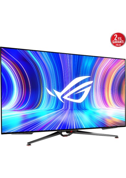 Rog Swıft PG48UQ 47,5 138HZ 0,1ms (Dp HDMI USB Mm) Gsync 3840X2160 Gamıng 4K OLED Gamıng Monitör