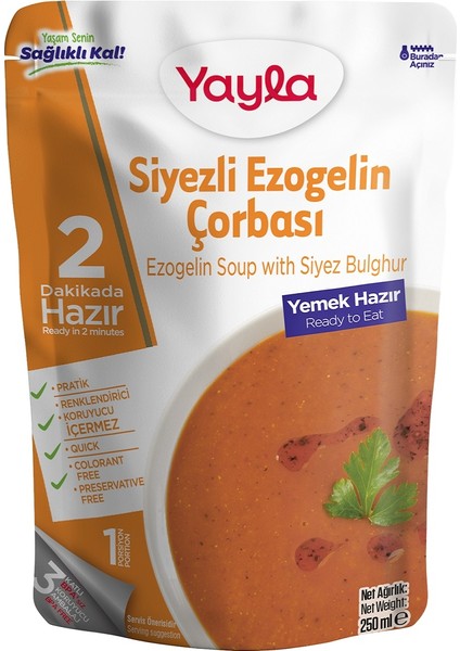 Yemek Hazır Siyezli Ezogelin Çorbası 250 Gr