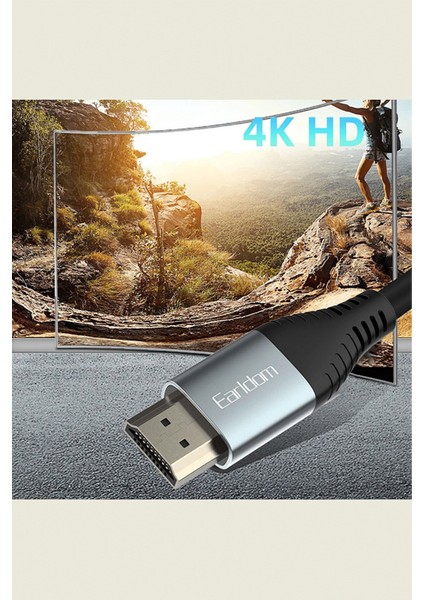 4K Hdmı Kablo 2 Metre 18 Gbps Hdmı 2.0 Görüntü Aktarım Kablosu