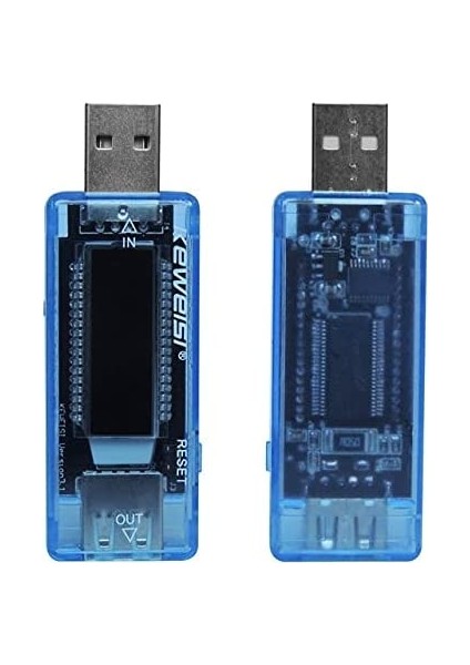 Keweisi USB Tester Akım Ölçer Voltmetre Ampermetre