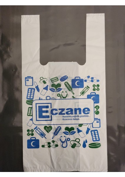 Eczane Poşeti Atlet Orta Boy 25 x 44 cm 20 Kg'lık Paket fiyatları