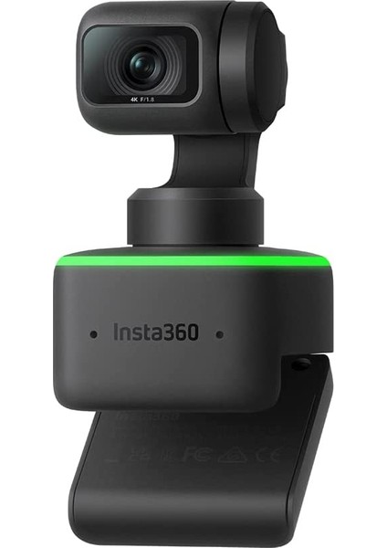 INSTA360 Link Yapay Zeka Destekli 4K Web Kamerası, Çift Fonlu Hareket Kontrolü, Hdr, Yapay Zeka Izleme, Masaüstü Görüntüleme ve Yayın Modu - Dahili Gizlilik Koruması