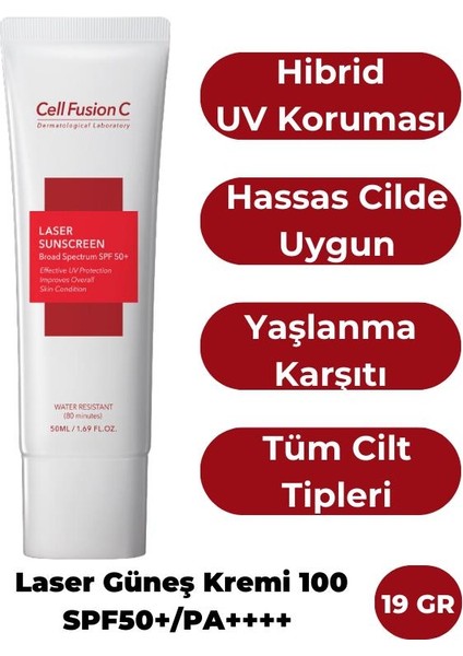 Laser PA++++ Güneş Kremi 50 Ml