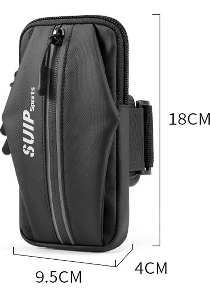 X3028 Açık Mekan Fitness Çalışan Cep Telefonu Kol Torbası (Gri) (Yurt Dışından)